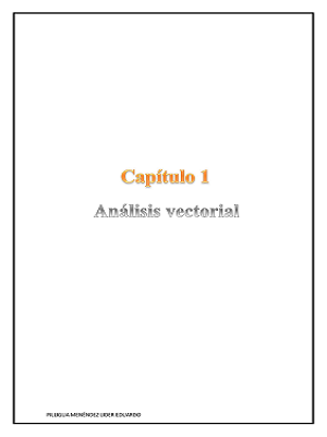 Capítulo 1 - Análisis vectorial
